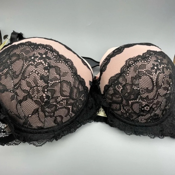 Felina Lace w/ Mesh Inset and Micro Light Lift Pushup Bra Pack of 2, Multi Sizes - Picture 6 of 16